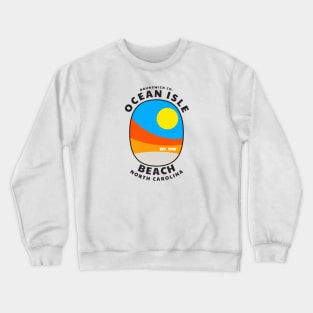 Ocean Isle Beach, NC Summertime Vacationing Abstract Sunrise Crewneck Sweatshirt